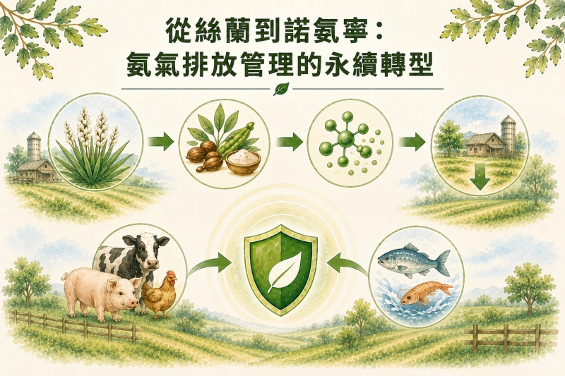 從絲蘭到諾氨寧：氨氣排放管理的永續轉型