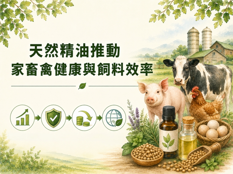 天然精油推動家畜禽健康與飼料效率
