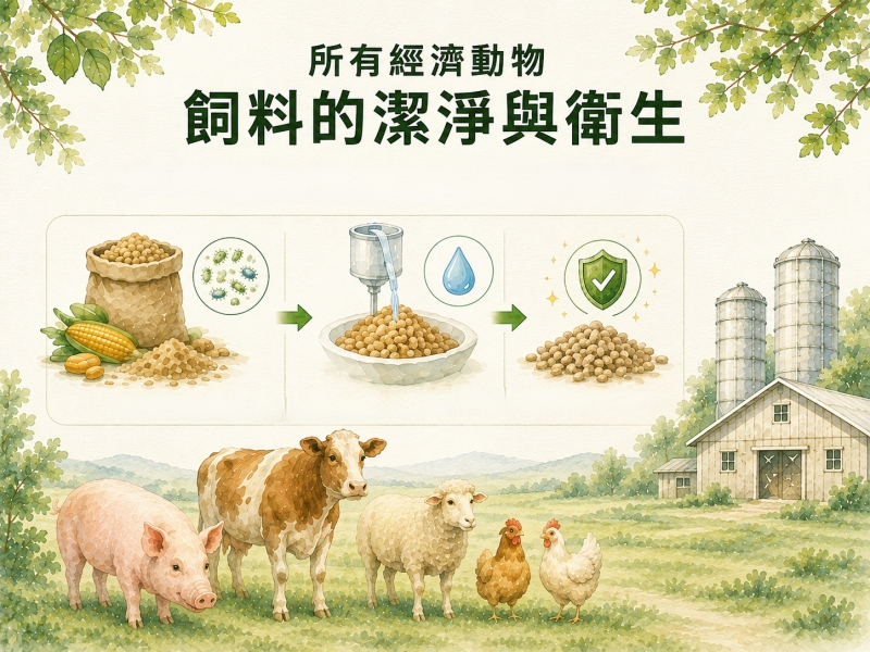 飼料的潔淨與衛生