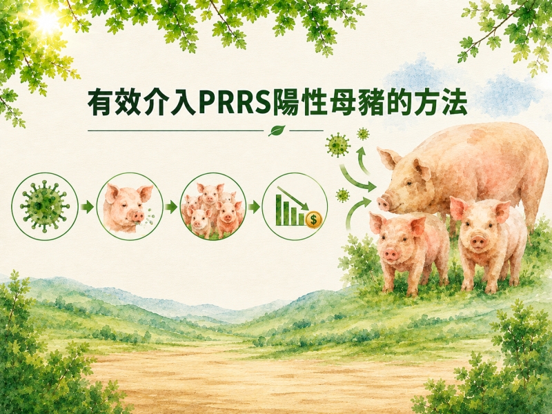 有效介入PRRS陽性母豬的方法