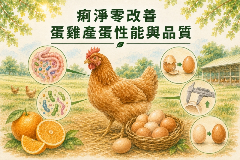 痢淨零改善蛋雞產蛋性能與品質