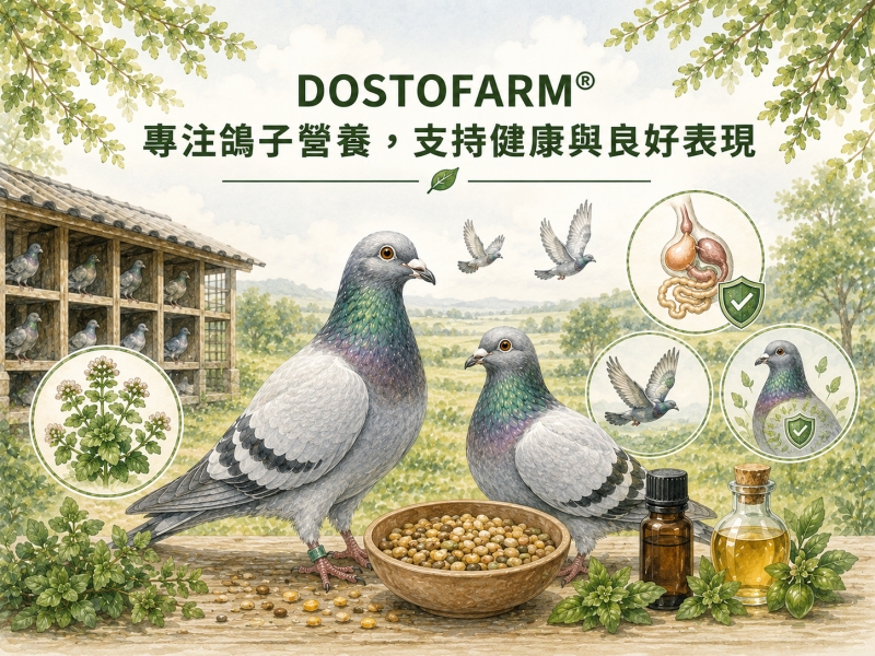 DOSTOFARM®專注鴿子營養，支持健康與良好表現