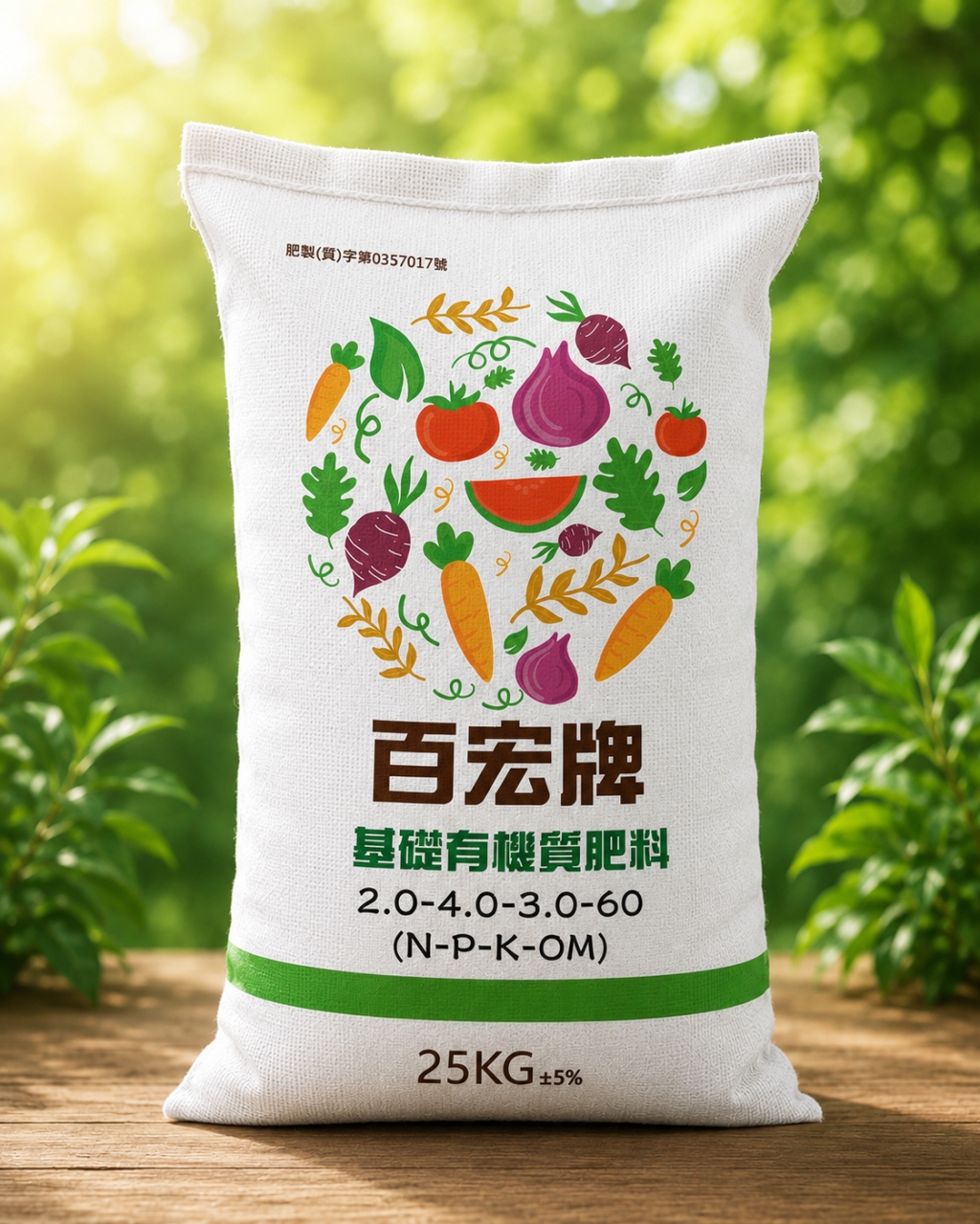 百宏牌有機質肥料-25kg